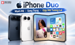 iPhone Duo mẫu điện thoại gập đầu tiên của Apple vừa ra mắt đã gây ấn tượng mạnh