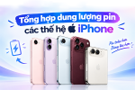 Dung lượng pin các dòng iPhone từ đời đầu đến iPhone Duo