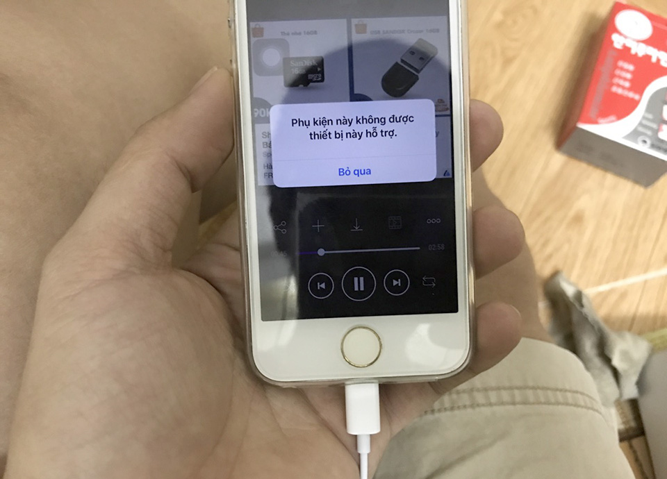 Cách khắc phục lỗi iPhone không hỗ trợ phụ kiện