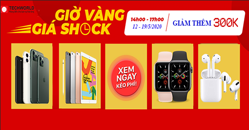 Ưu đãi hè 2020 sôi động với giờ vàng giảm tiền và nhận quà từ Techworld