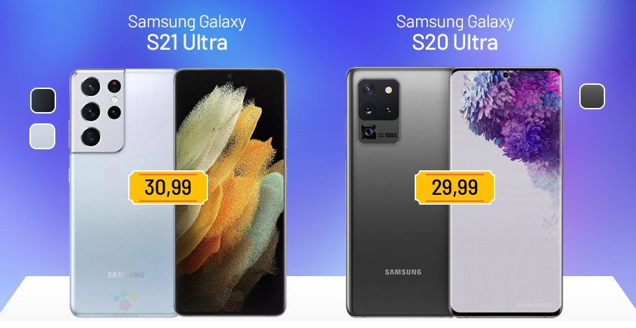 So sánh Samsung Galaxy S21 Ultra và S20 Ultral