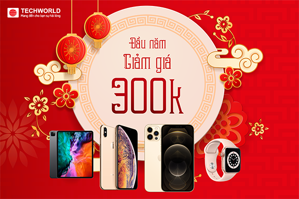 Lì xì liền tay tiền mặt 300k từ mồng 5 – 12 Tết chào đón xuân Tân Sửu tại Techworldmoilie