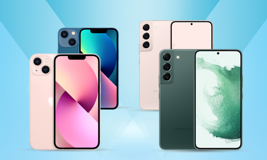 So sánh thông số giữa Samsung Galaxy S22  và Apple iPhone 13
