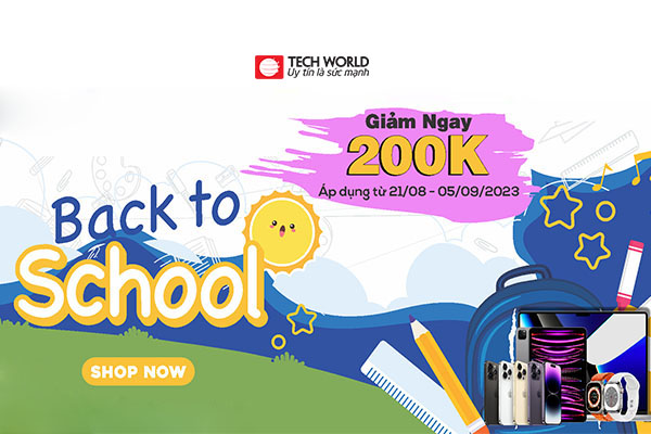Nhiều ưu đãi hấp dẫn kéo dài từ 21/08 đến 05/09/2023 tại Techworldmobile