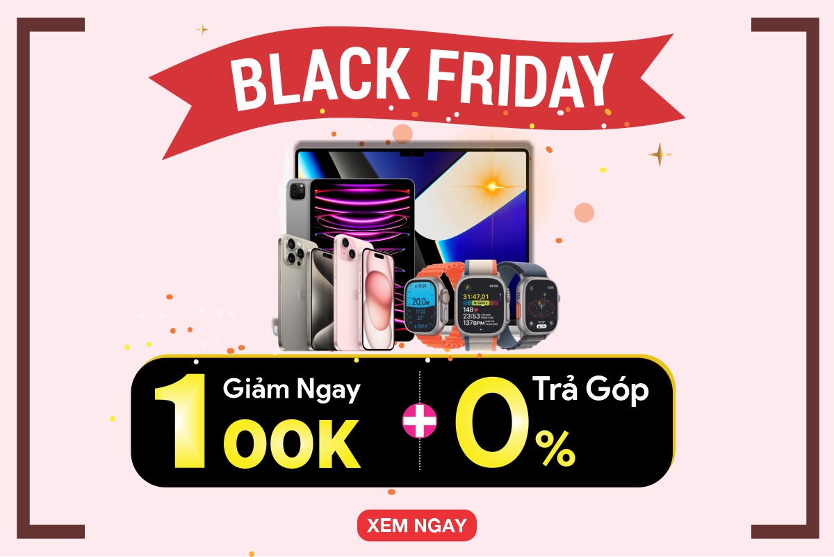 Ưu đãi Black Friday 2023 giảm 100K/máy tại Techworldmobile từ 28-30/11/2023