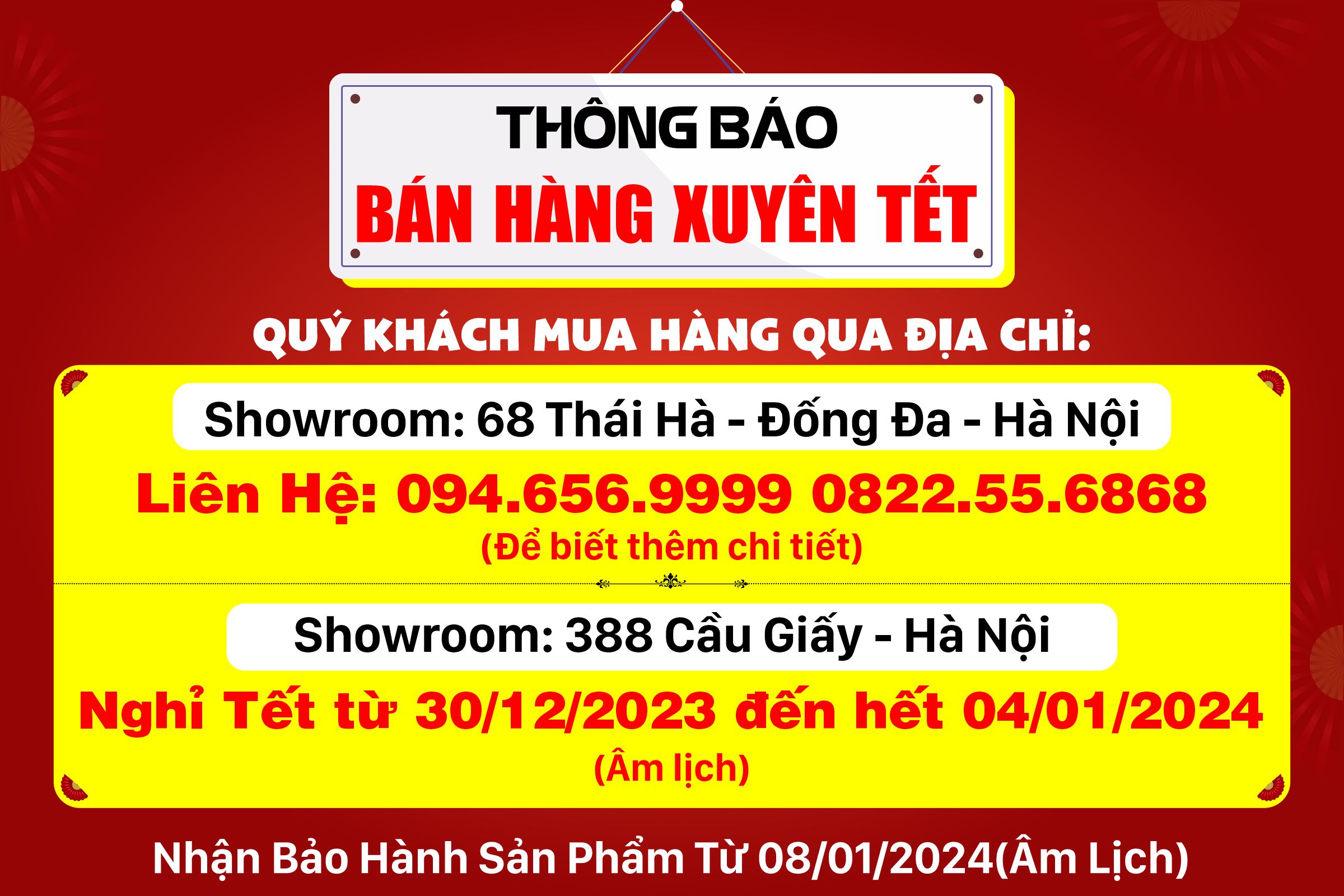 Techworld Mobile bán hàng xuyên Tết Giáp Thìn 2024 (Xem chi tiết)