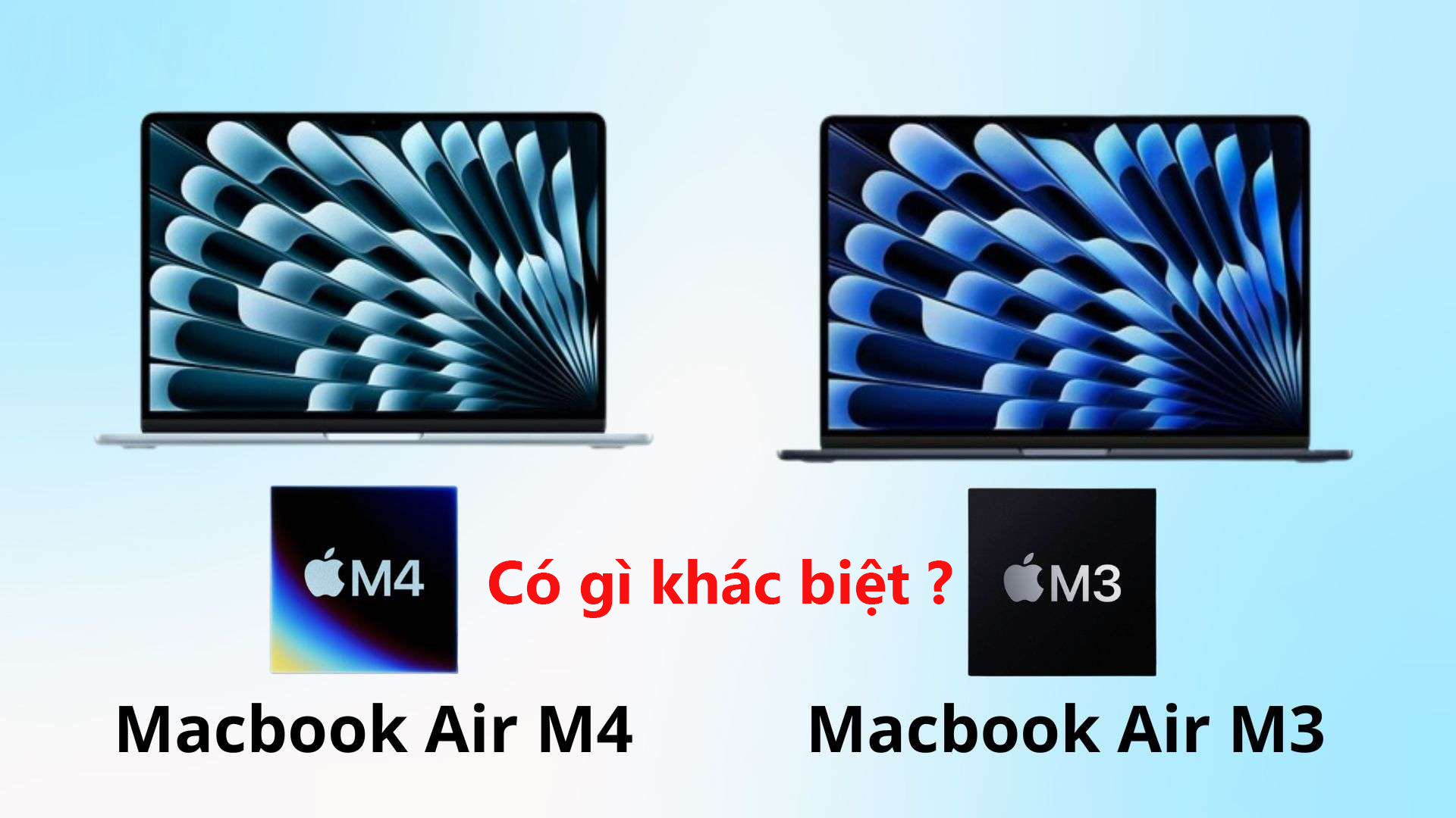 Sự khác biệt giữa MacBook Air M4 và MacBook Air M3 là gì?