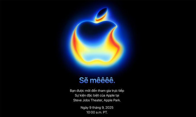 Apple chính thức gửi thư mời sự kiện ra mắt iPhone 17 Series ngày 9/9