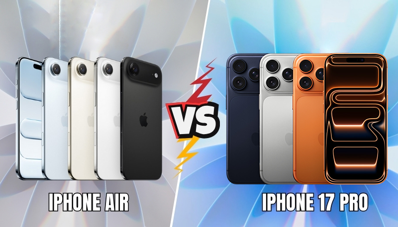 So sánh iPhone Air và iPhone 17 Pro: Chọn sản phẩm nào phù hợp hơn?
