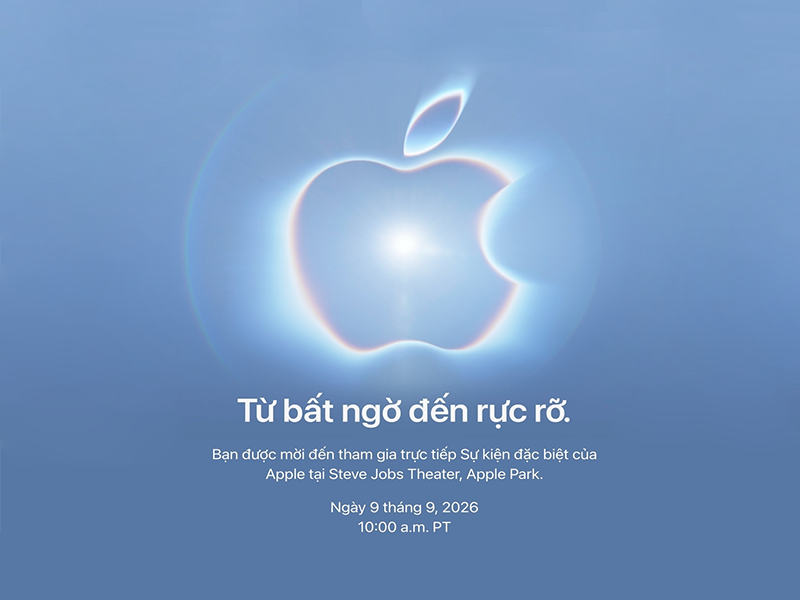 Apple chính thức gửi thư mời sự kiện ra mắt iPhone 18 vào ngày 9/9/2026