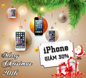 Mừng Giáng sinh giảm giá iPhone tới 1.500.000