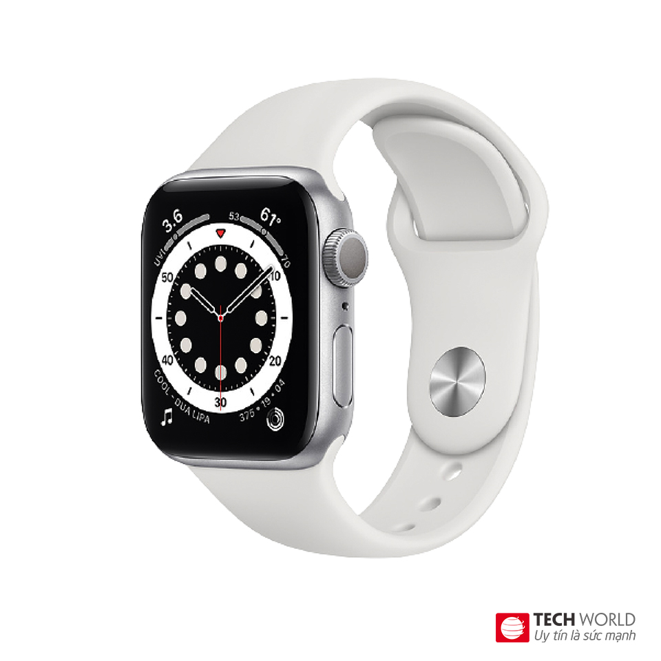Apple Watch Series 6 (GPS) 44mm Viền nhôm Dây cao su (Cũ 99%)