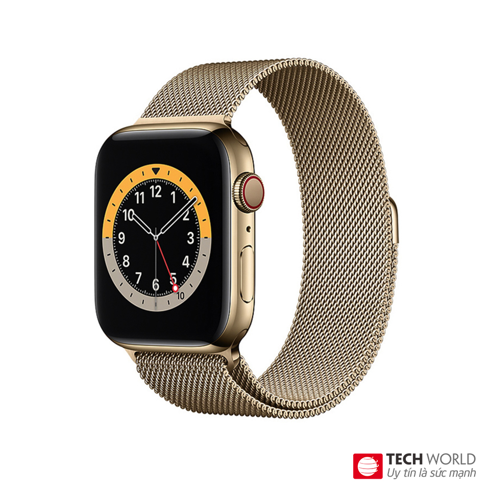 Apple Watch Series 6 (LTE-Esim) 40mm Viền Thép Dây Thép Milan - Chính hãng VN/A