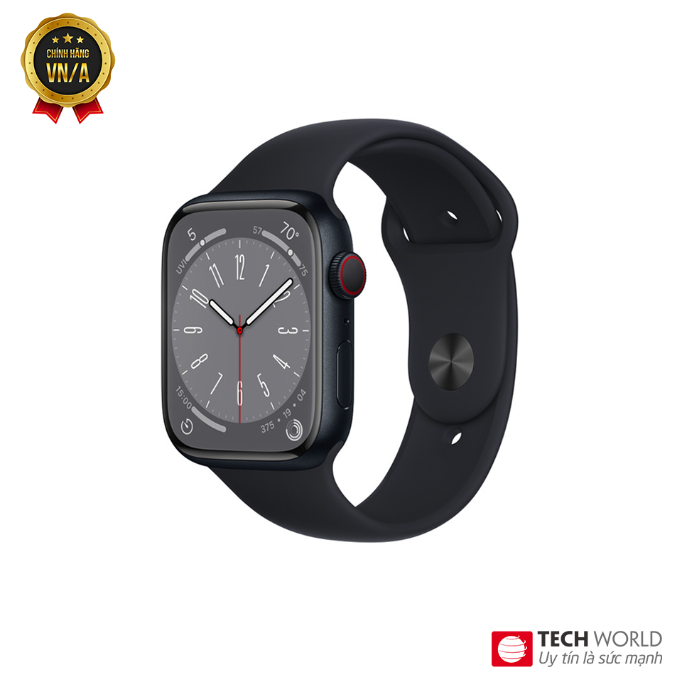 Apple Watch Series 8 Nhôm LTE (esim) 45mm Fullbox 100% I Chính hãng VN/A