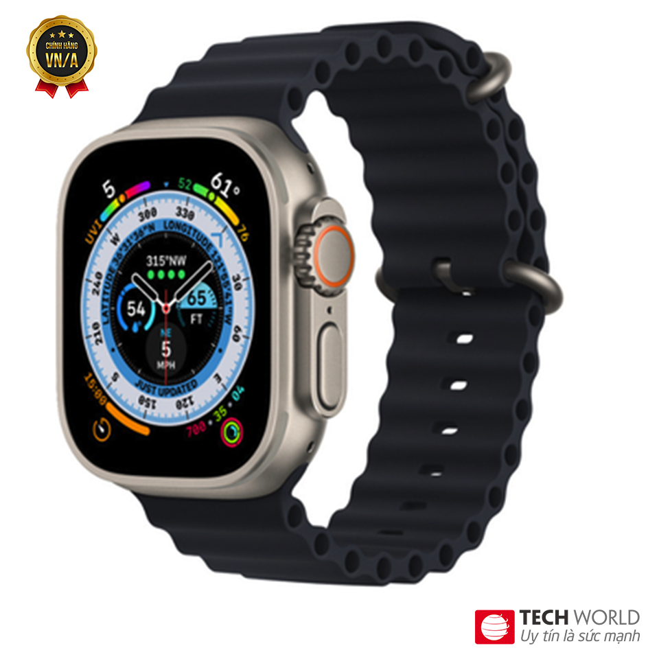 Apple Watch Ultra 49mm (GPS + Cellular) Viền Titan Dây Ocean Band - Chính hãng VN/A