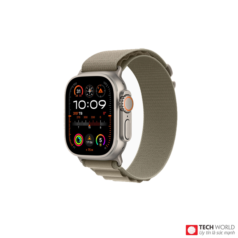 Apple Watch Ultra 2 49mm LTE Viền Titan Dây Alpine - Chính hãng Quốc Tế